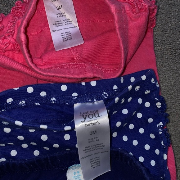 Old Navy/Carter’s Baby Girl leggings bundle size 3 Months - Picture 4 of 6
